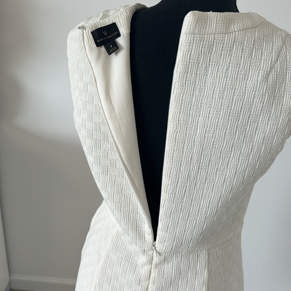 Worthington White Patterned Midi Dress - Picture 3 of 12